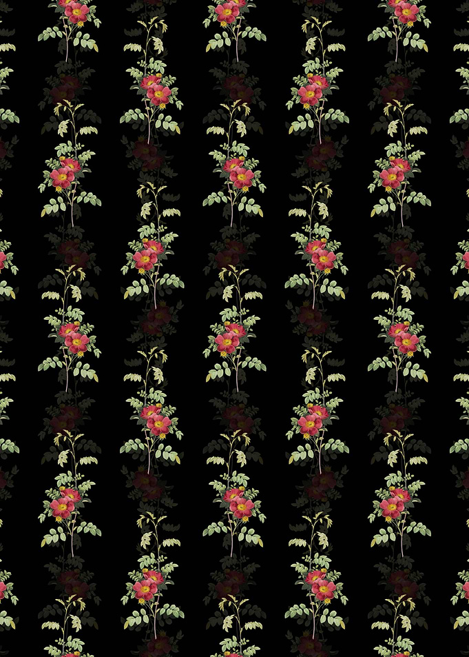 Floral Alpine Rose Pattern