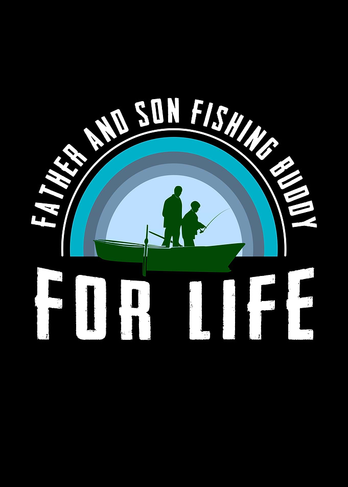 Father And Son Fishing