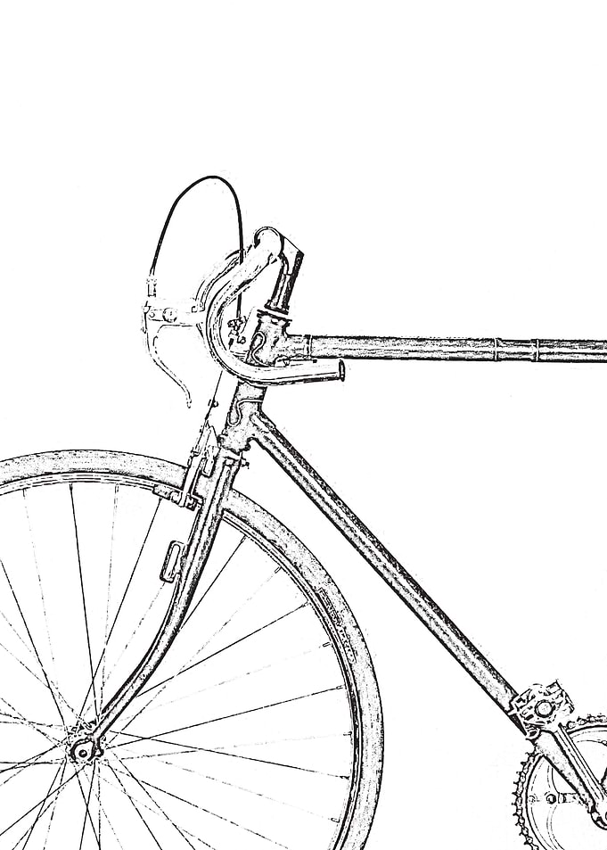 Bicycle pencil drawing