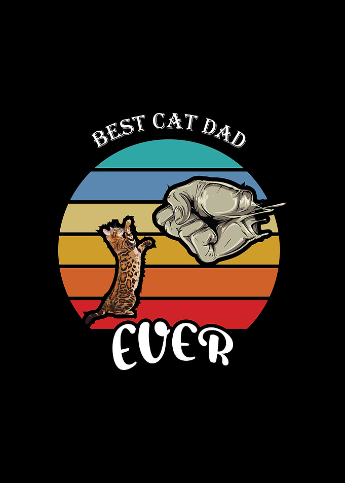 Fathers Day Best Cat Dad