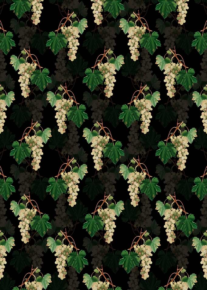 Black Muscat Grape Pattern