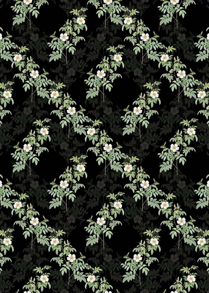 Floral Musk Rose Pattern