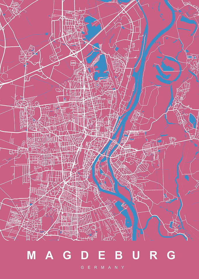 MAGDEBURG Map GERMANY