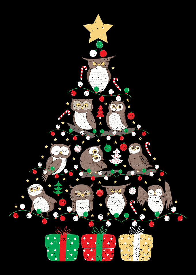 Owls Christmas Tree