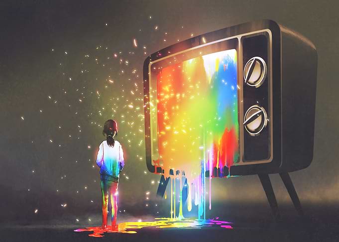 liquid television color
