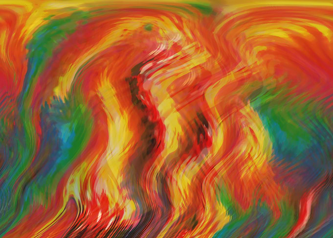 Abstract Faces Vibrant1