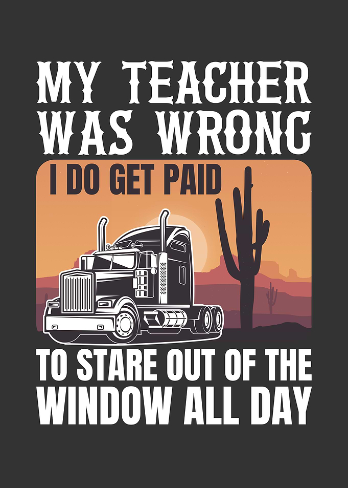 Funny Trucker Teacher