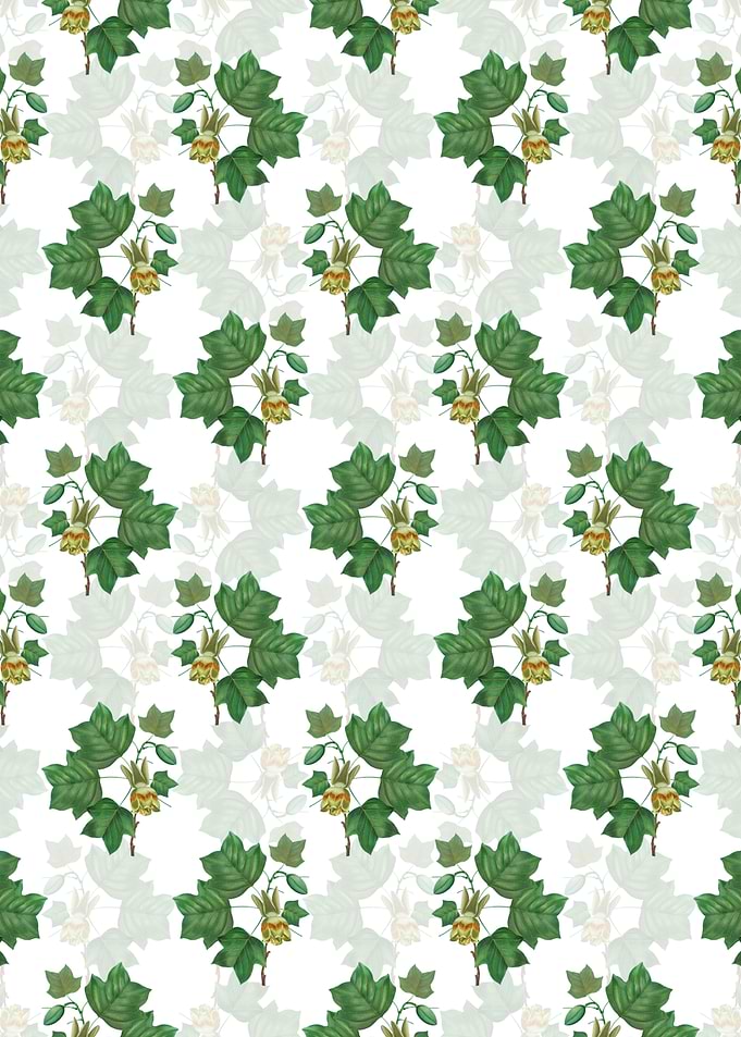 Floral Tulip Tree Pattern