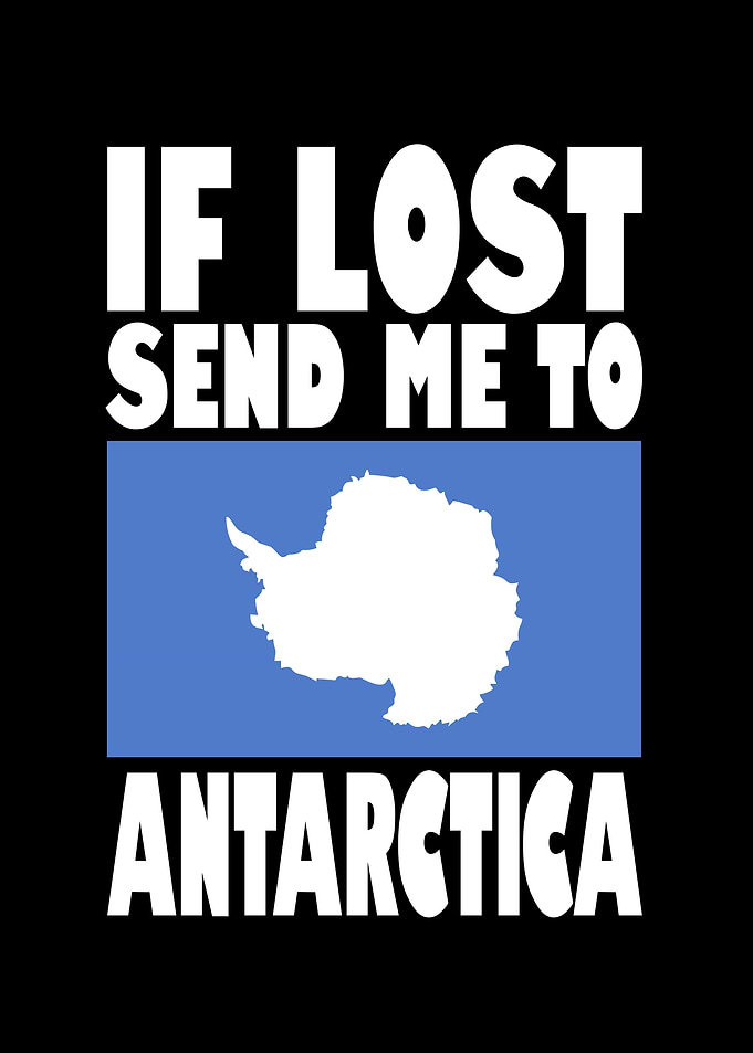 Antarctica Flag Saying