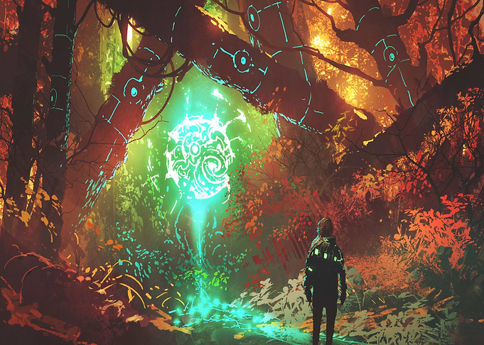 Hidden secret in forest