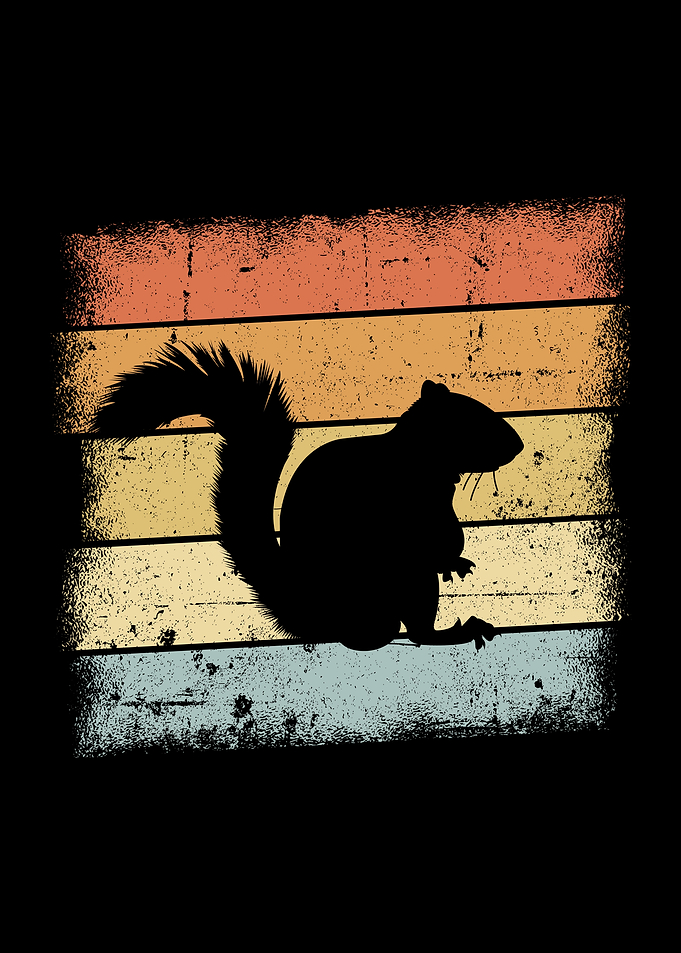 Squirrel Retro Design