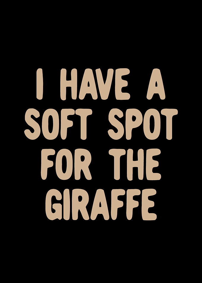 Soft spot for the giraffe