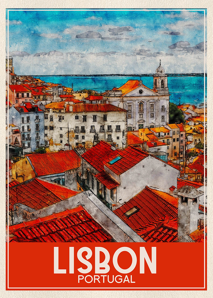 Travel Art Lisbon Portugal