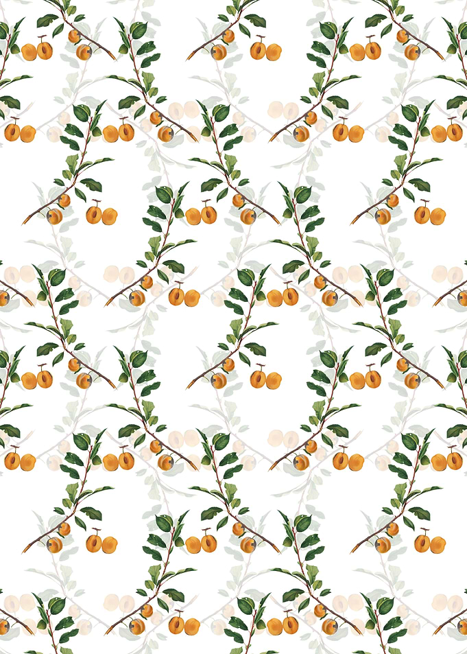 Floral Apricot Pattern