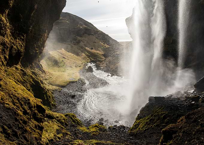 Kvernufoss Waterfall