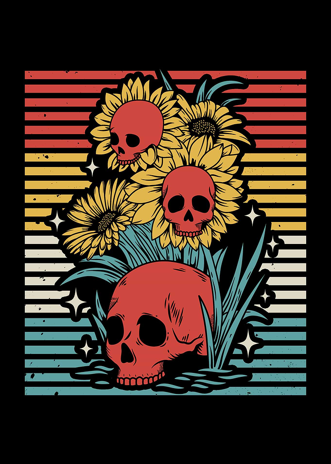 Skull Sunflowers Gardening
