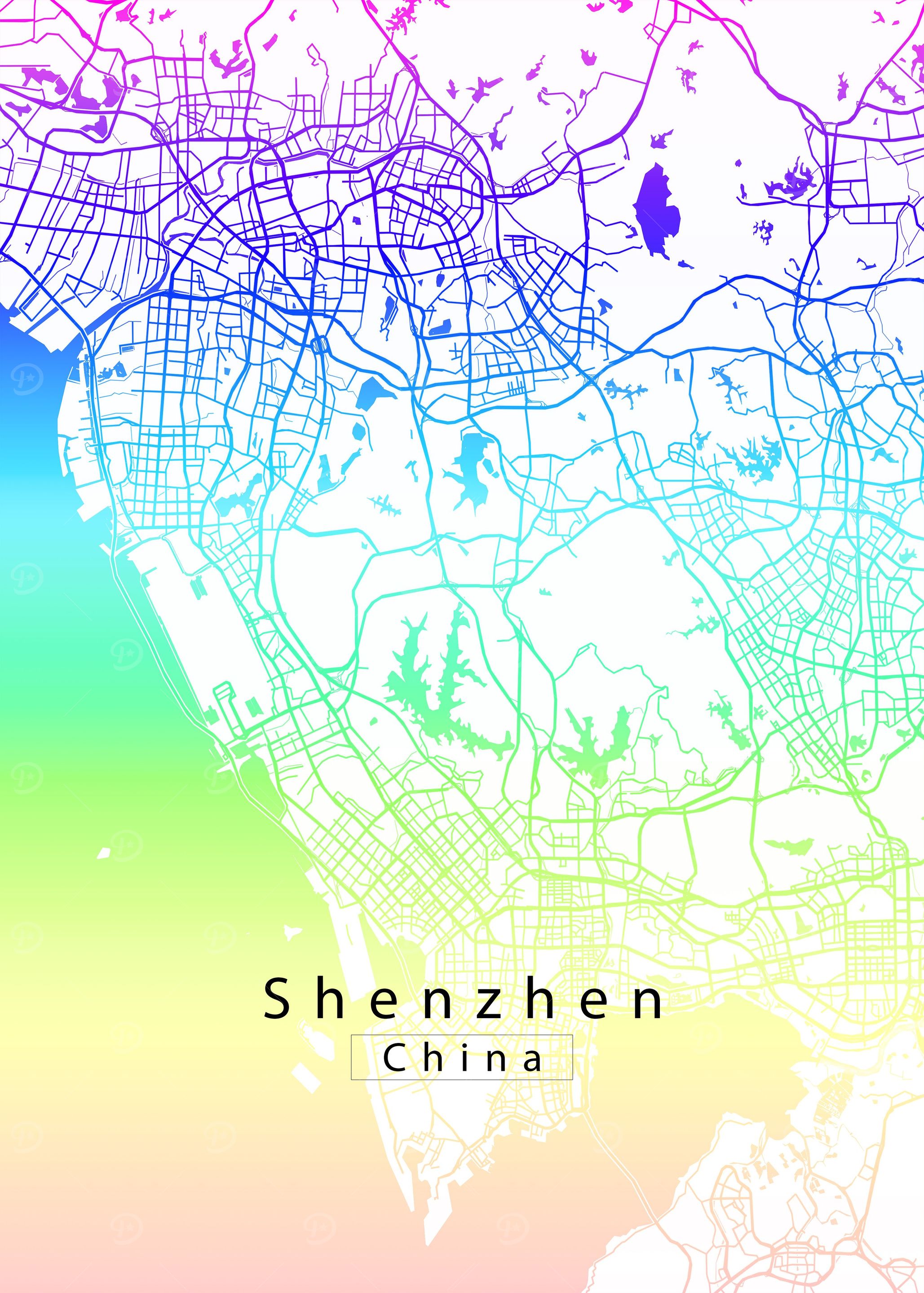 Shenzhen City Map
