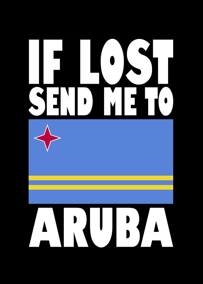 Aruba Flag Saying