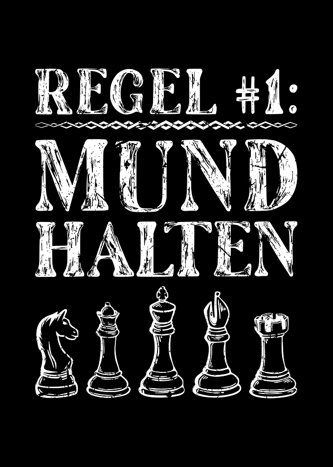 Schach Regel Mund Halten