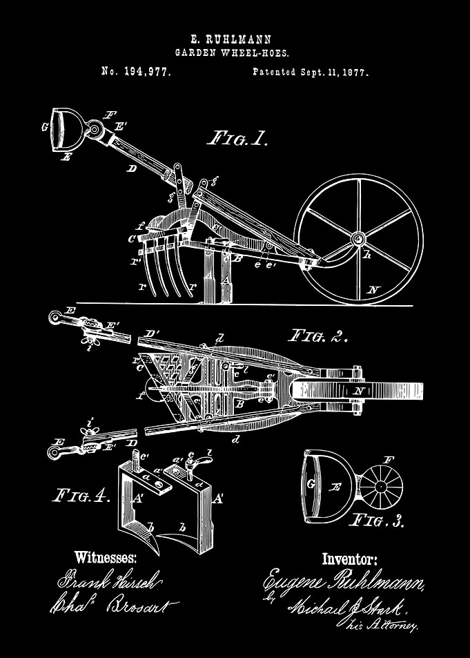 Garden Wheel Hoes Patent