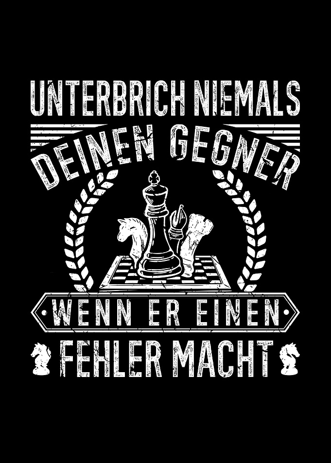 Schach Spruch Geschenk