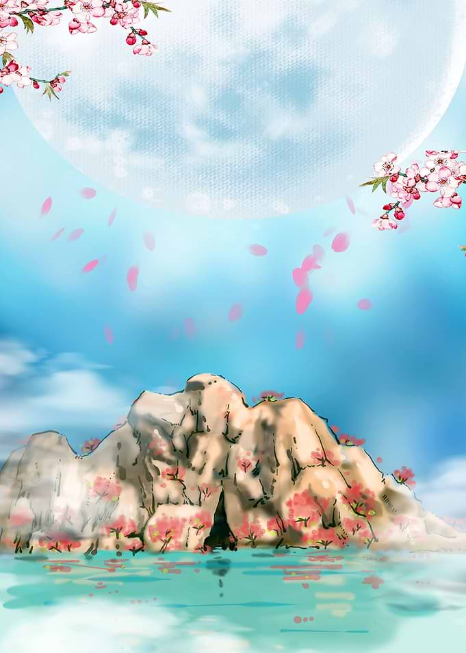 Mountains at Lake Moon