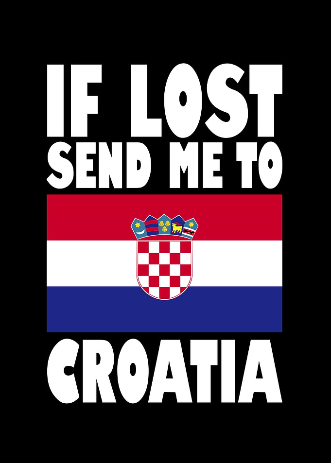Croatia Flag Saying