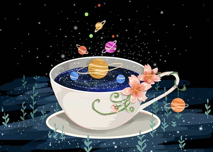 Coffee Mug in Space