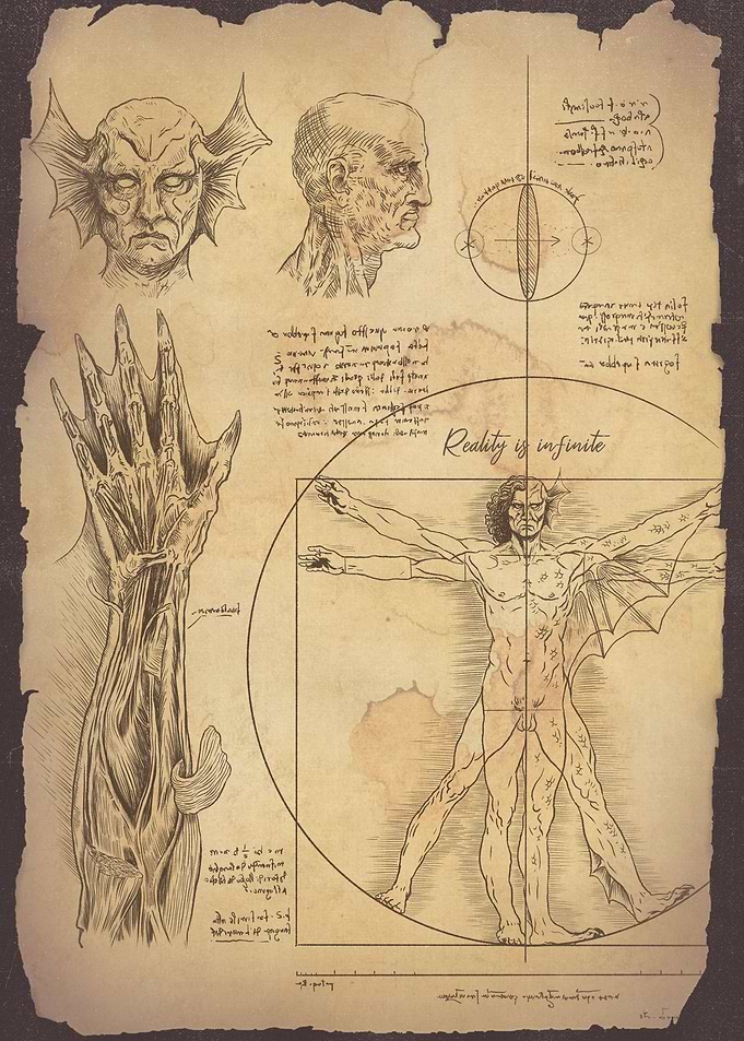 Scary Monster Hand Drawn