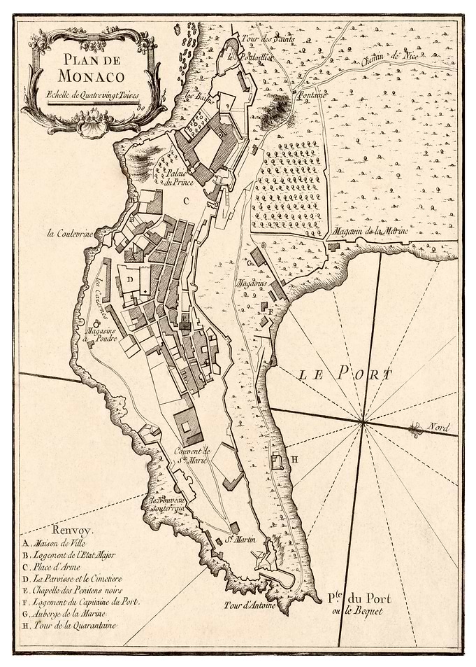 old monaco map