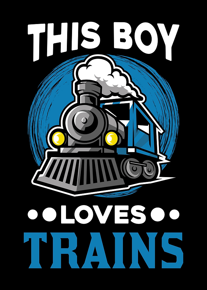 Boy Train Locomotive