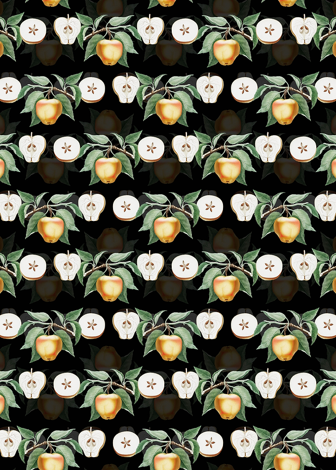 Floral Carla Apple Pattern