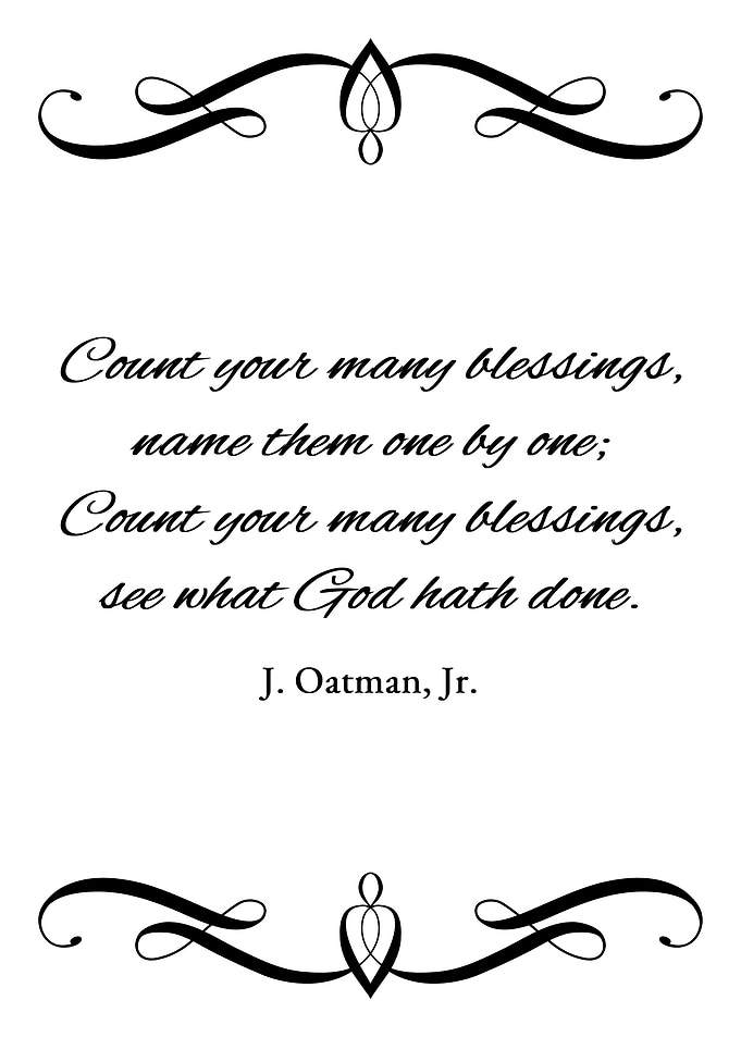 Count Your Blessings