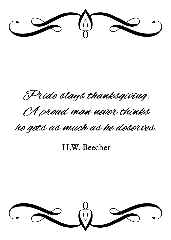 Pride Slays Thanksgiving