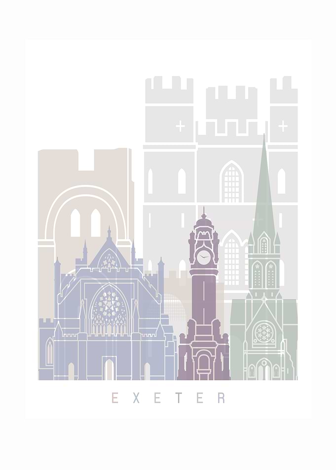 EXETER SKYLINE POSTER