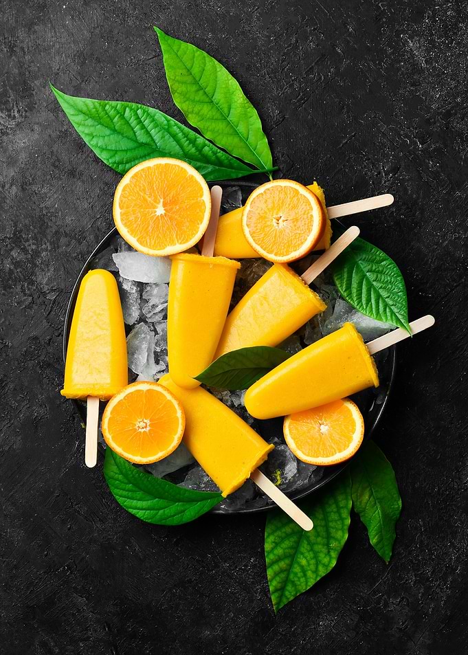 Orange ice cream