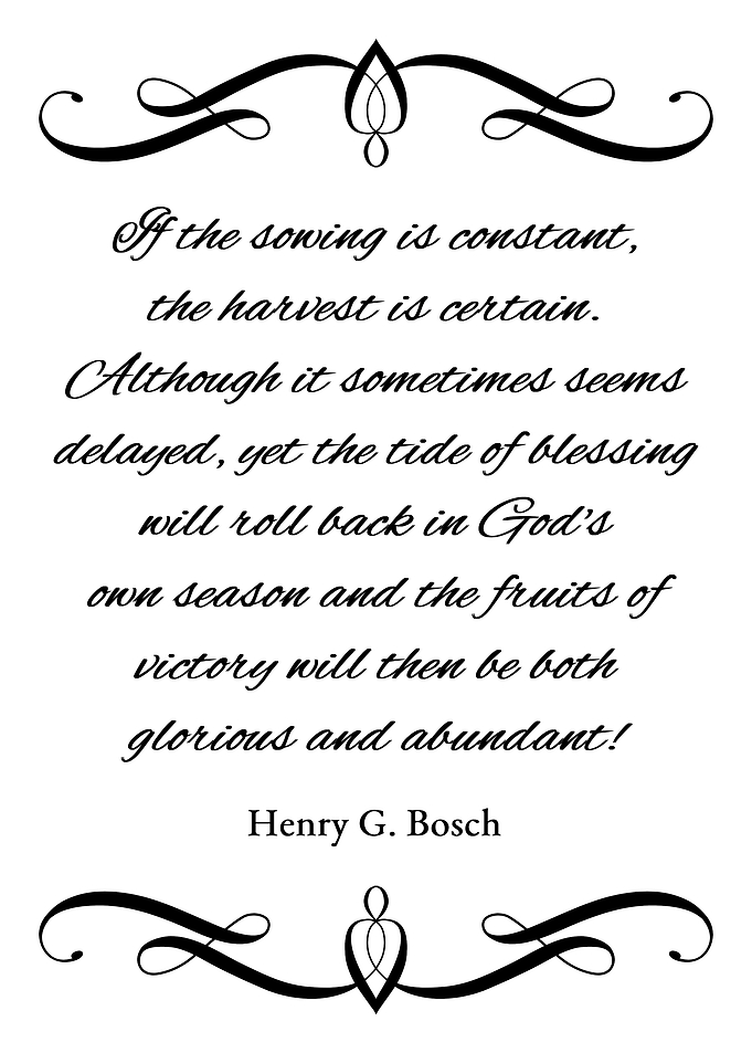 Sowing and Harvest