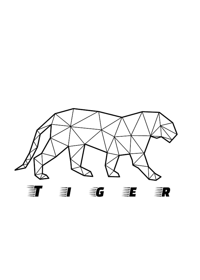 Geometric tiger