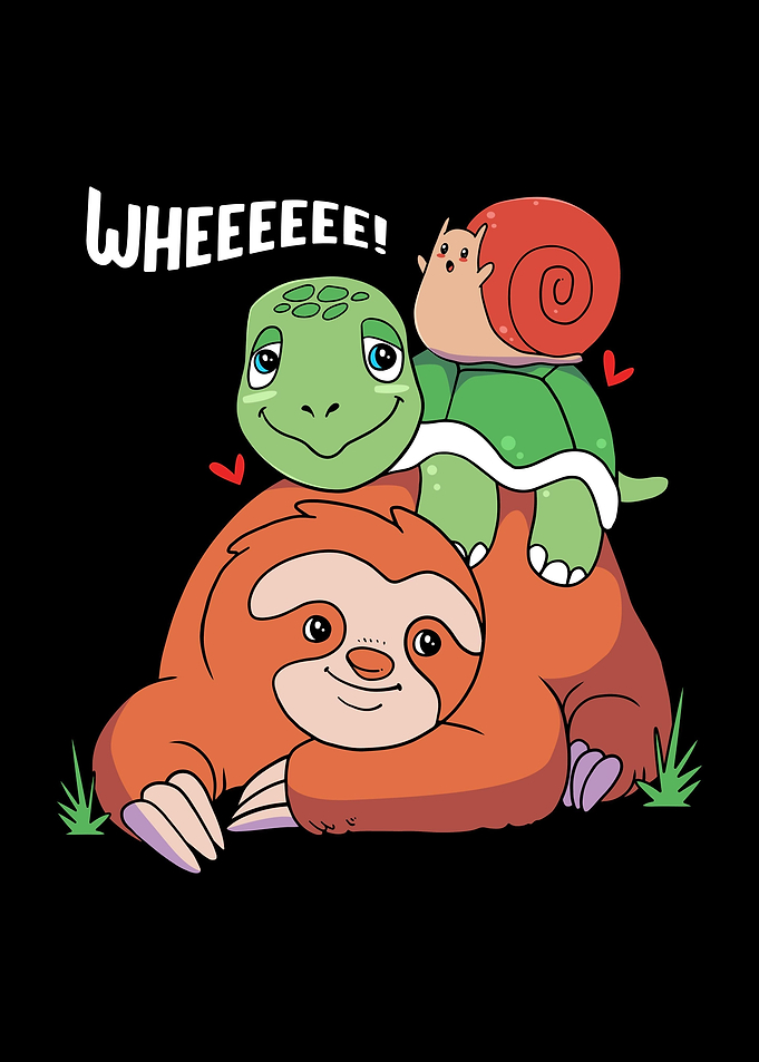 Sloth Turtle Snail