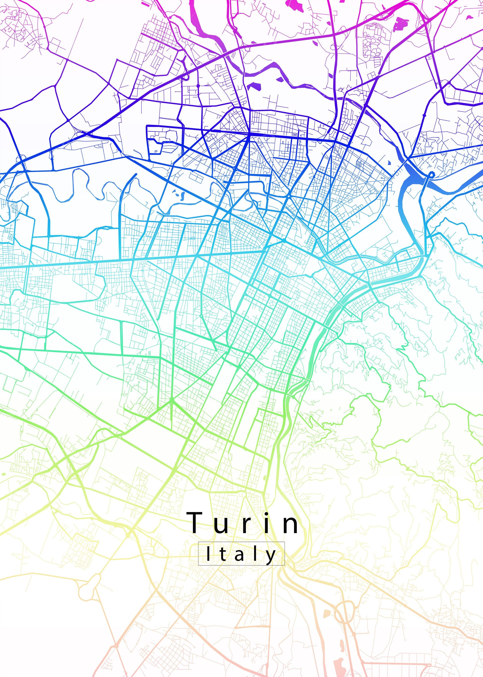 Turin City Map