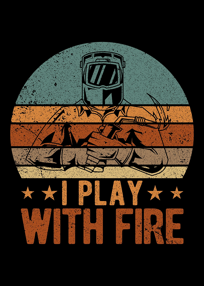 Funny Welder Welding Retro