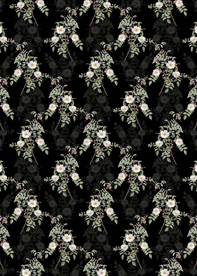 Reddish Rosebush Pattern