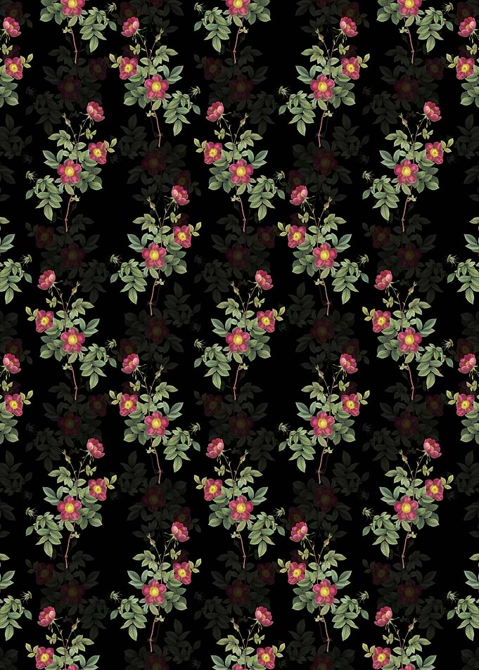 Floral Alpine Rose Pattern
