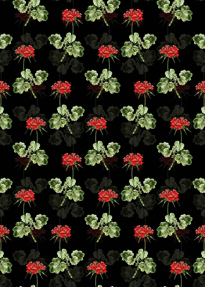 Scarlet Geranium Pattern