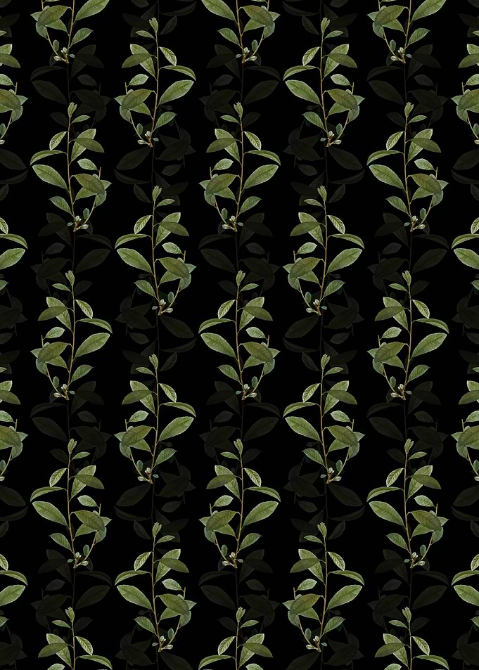 Floral Grey Willow Pattern