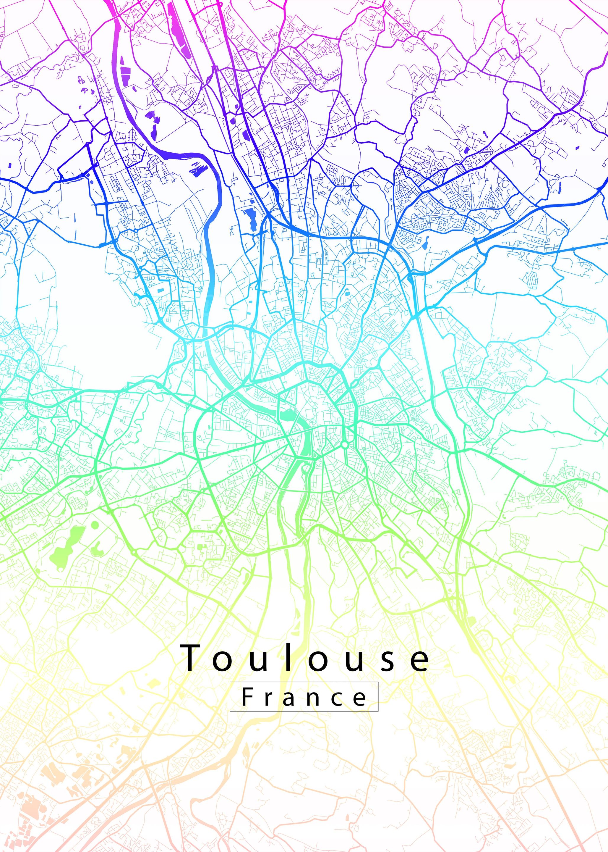Toulouse City Map