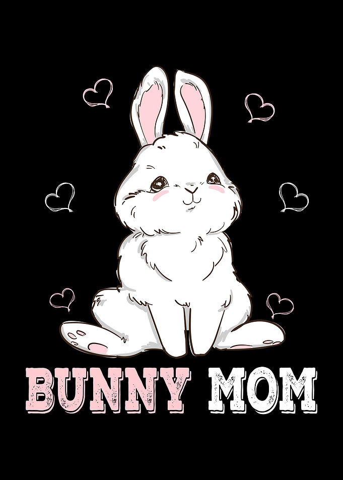 Bunny Mom Heart Easter
