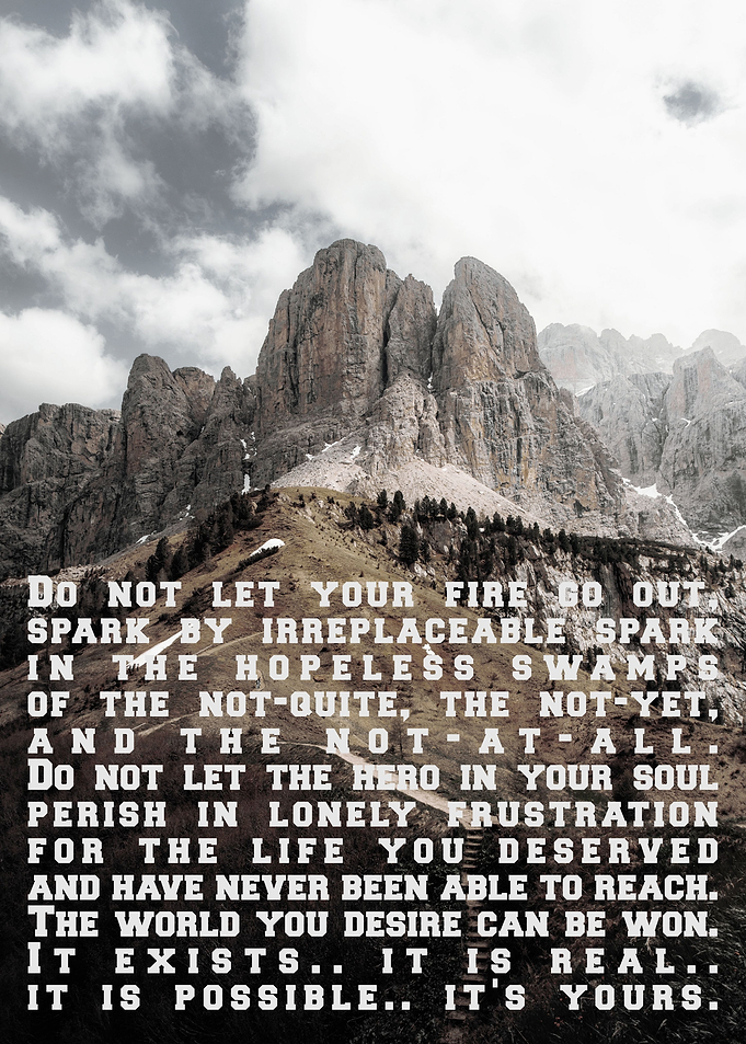 Do not let your fire go