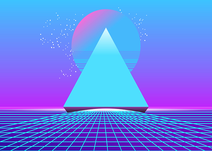 big blue triangle