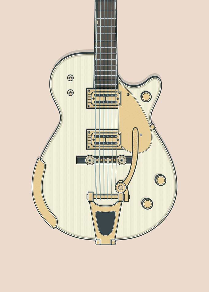 White Penguin Guitar